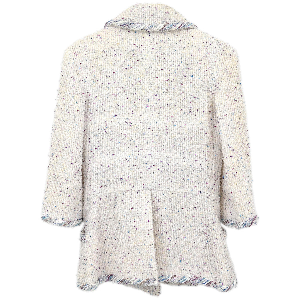 Chanel 2018 Double Breasted Jacket White #34
