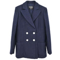 Chanel 2018 Double Breasted Jacket Navy #42