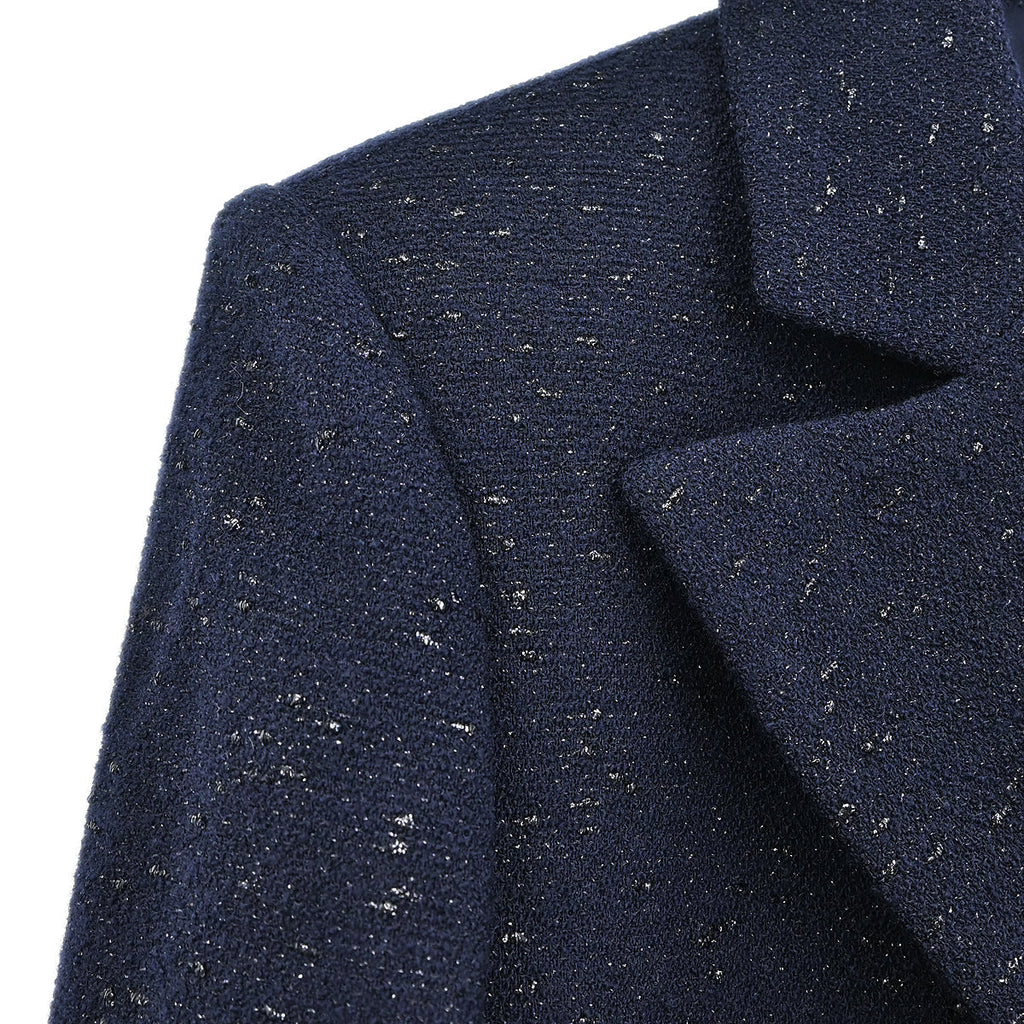 Chanel 2018 Double Breasted Jacket Navy #42