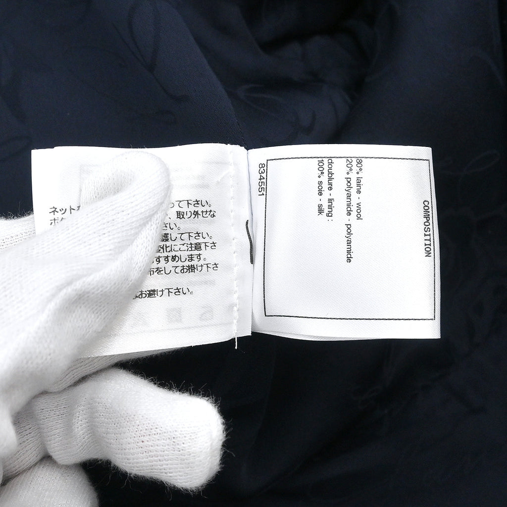 Chanel 2018 Double Breasted Jacket Navy #42
