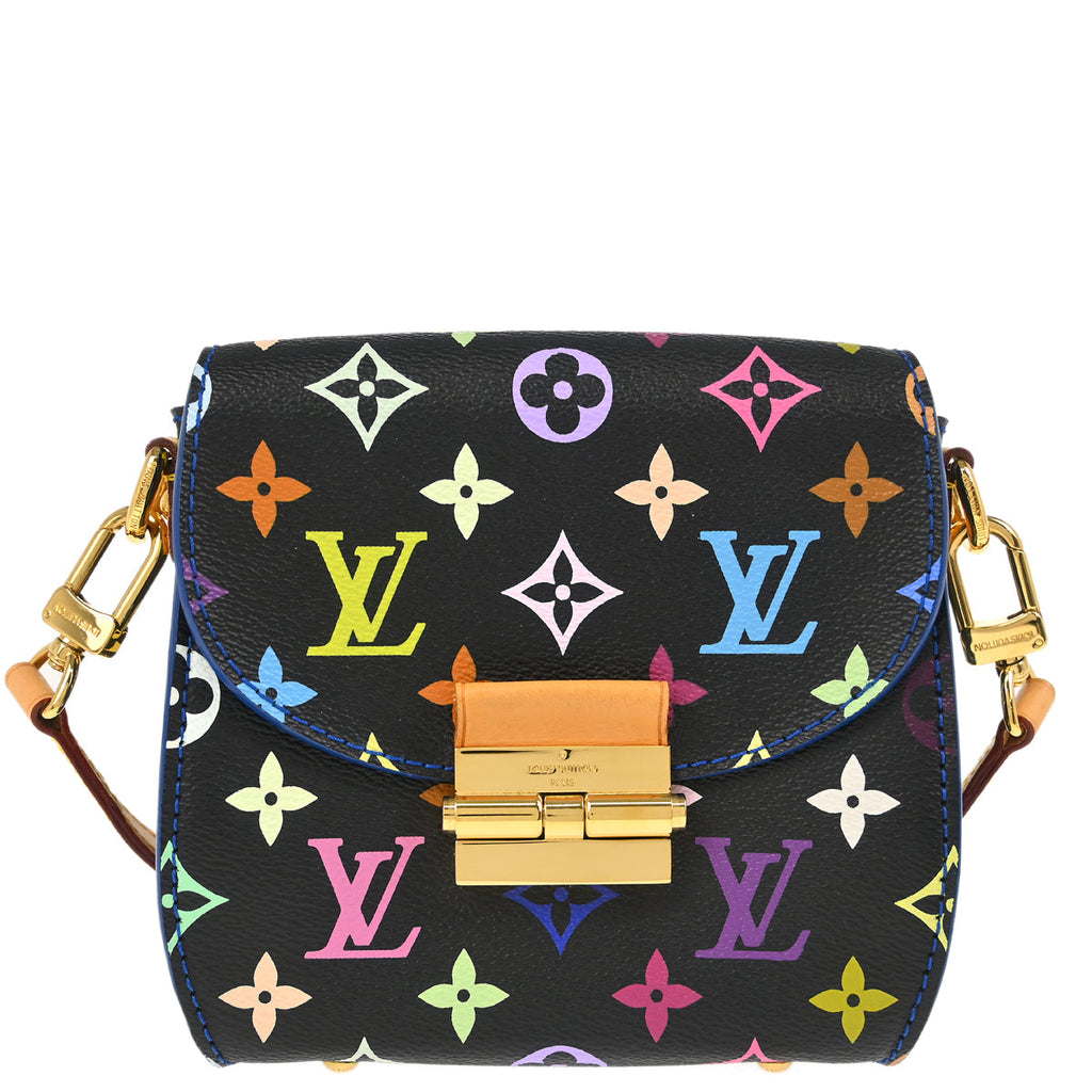 Louis Vuitton 2012 Black Multicolor Heart Breaker Shoulder Bag M40659