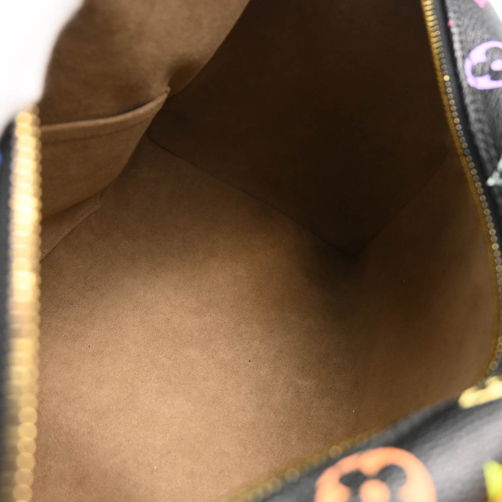 Louis Vuitton 2011 Black Monogram Multicolor Speedy 30 Handbag M92642