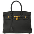 Hermes 2015 Black Togo Birkin 30 Handbag