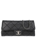 Chanel 2010-2011 Black Calfskin Ultra Stitch WOC Chain Shoulder Wallet Bag