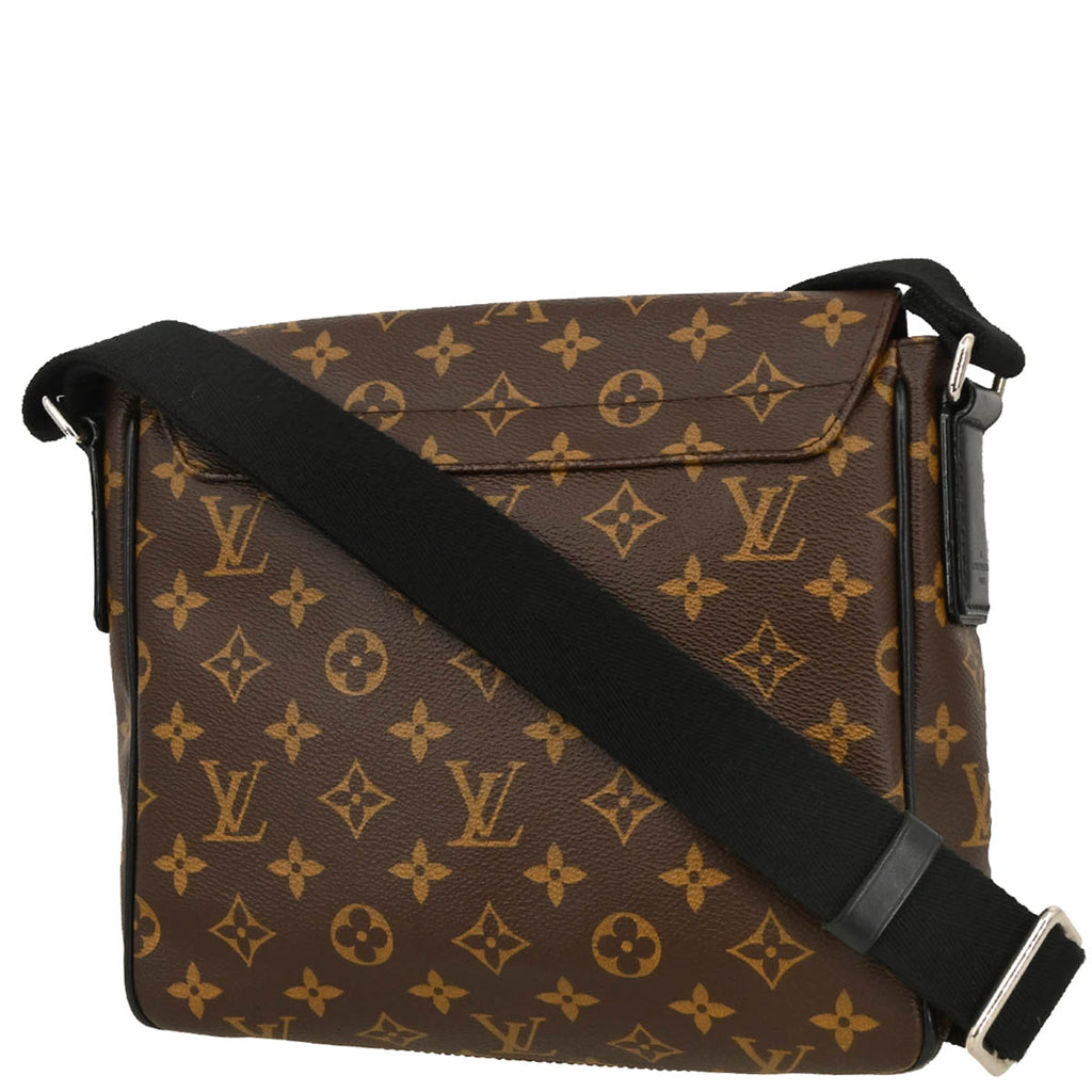 Louis Vuitton 2015 Monogram Macassar District PM Shoulder Bag M40935