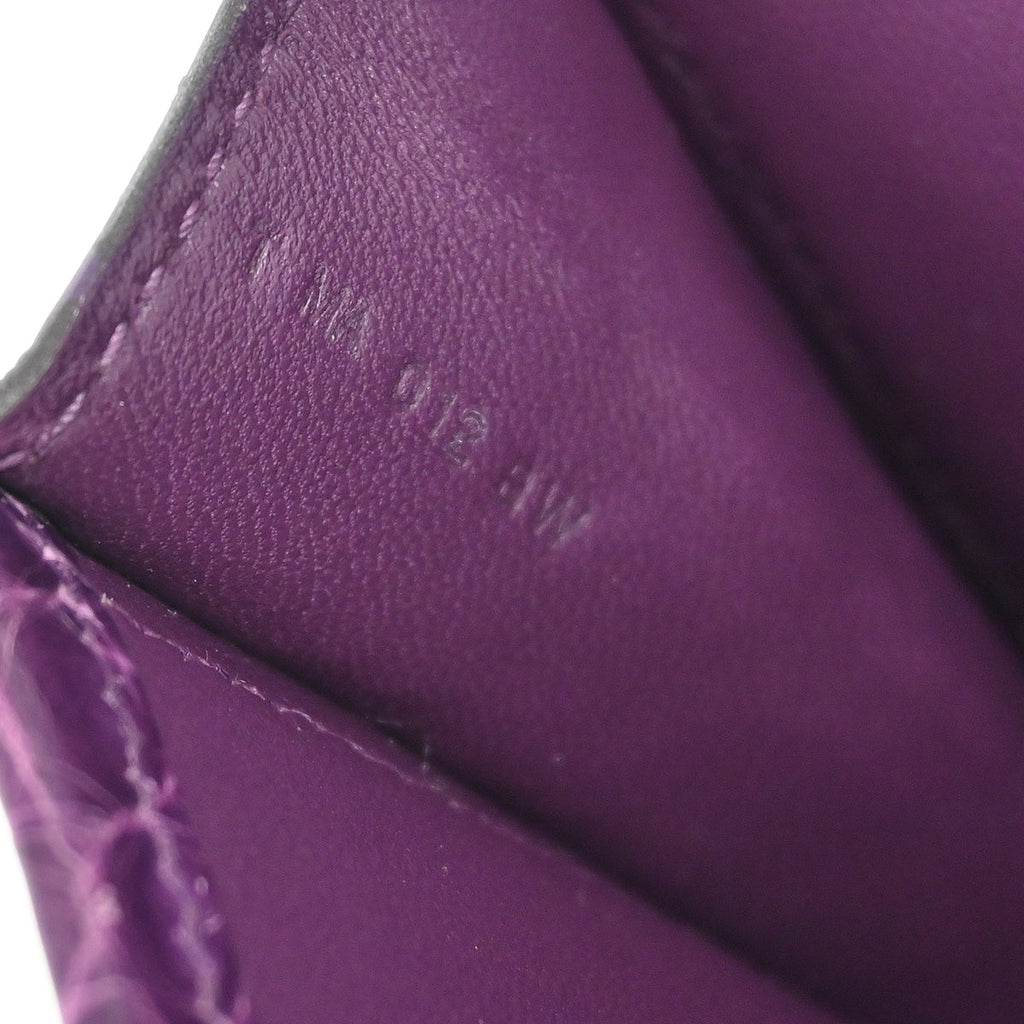 Hermes * 2015 Cassis Niloticus Crocodile Jige Elan 29 Clutch Handbag
