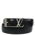 Louis Vuitton 2010 Black Leather Ceinture Belt M9840V #85/34 Small New
