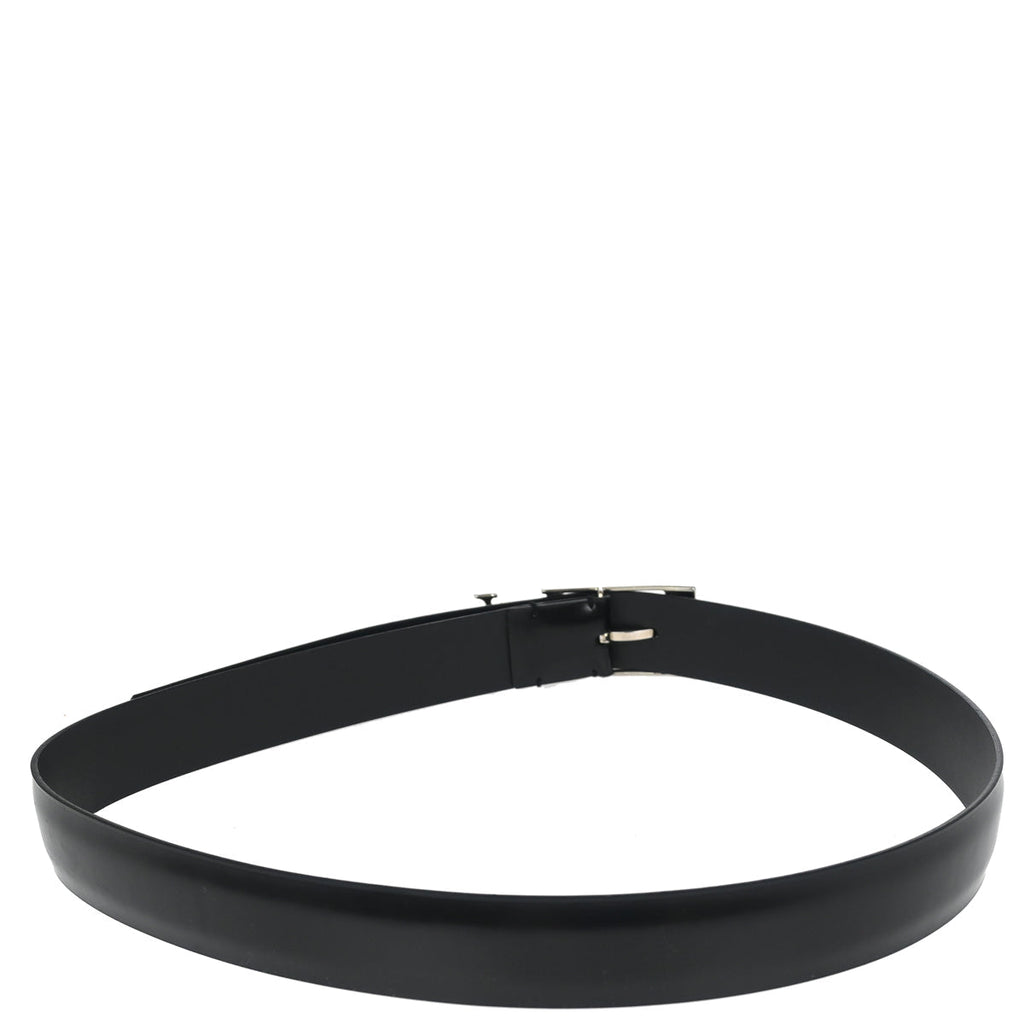 Louis Vuitton 2010 Black Leather Ceinture Belt M9840V #85/34 Small New