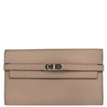 Hermes Tourterelle Gray Epsom Kelly Wallet