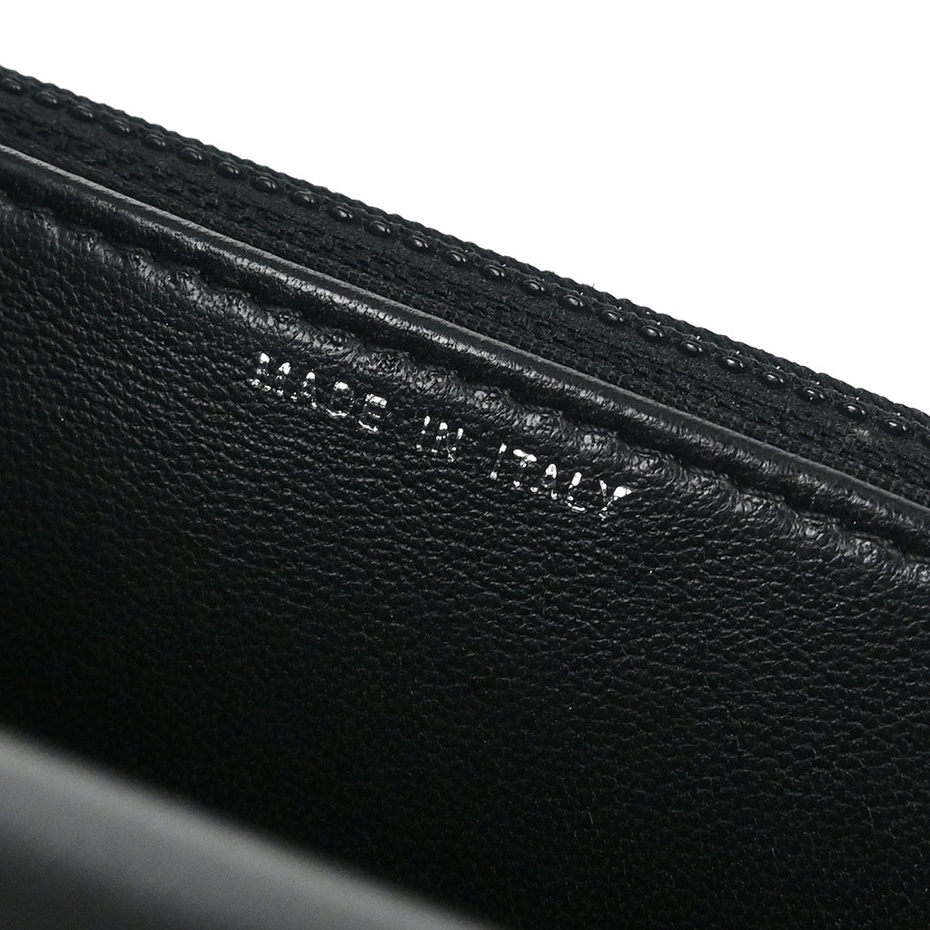 Chanel 2014-2015 Black Lambskin Chevron Classic WOC Shoulder Wallet Bag