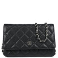 Chanel 2019 Black Caviar Classic WOC Shoulder Wallet Bag