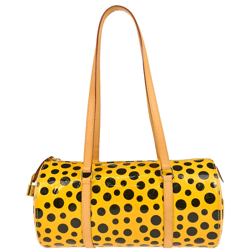 Louis Vuitton Yellow Vernis Dot Infinity Papillon Handbag M91424