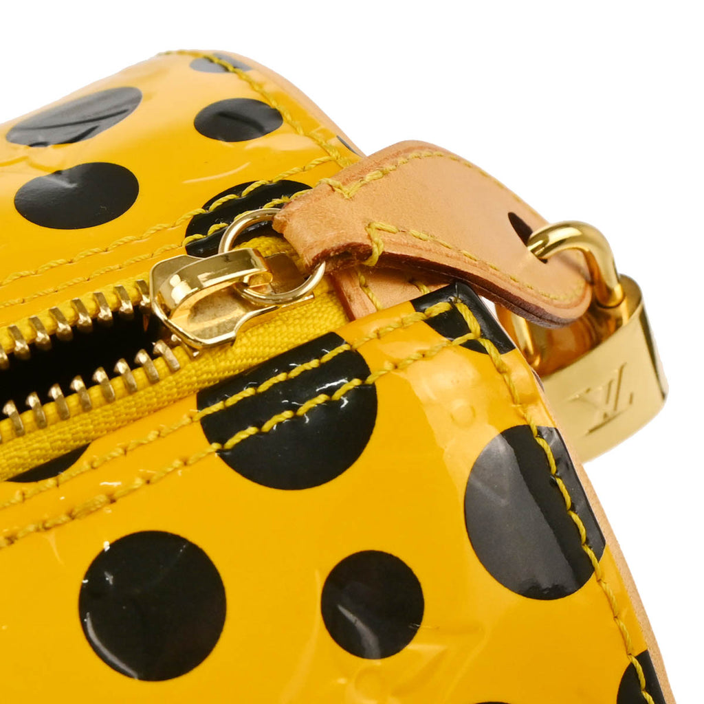 Louis Vuitton Yellow Vernis Dot Infinity Papillon Handbag M91424