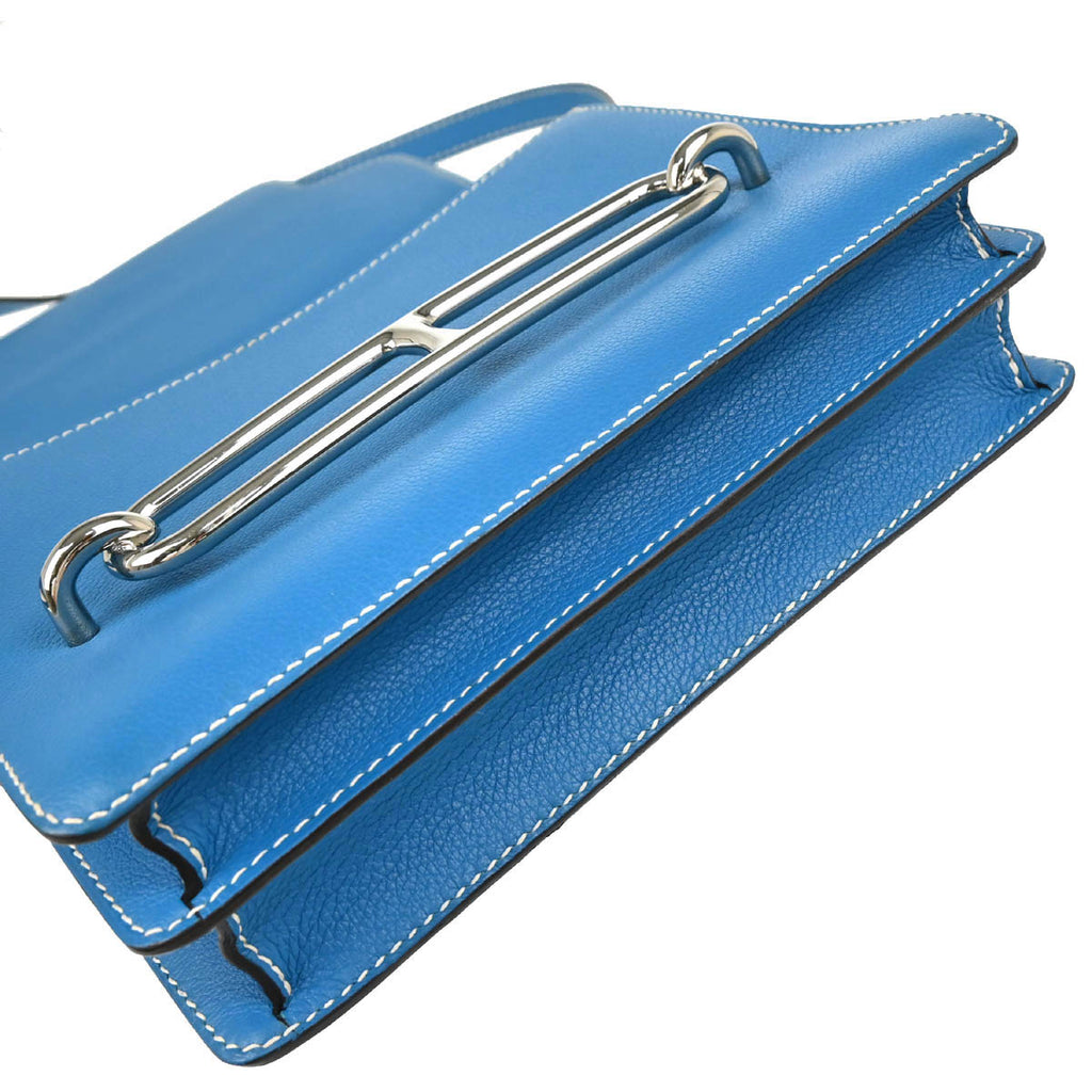 Hermes 2017 Blue Zanzibar Evercolor Roulis 23 Shoulder Bag
