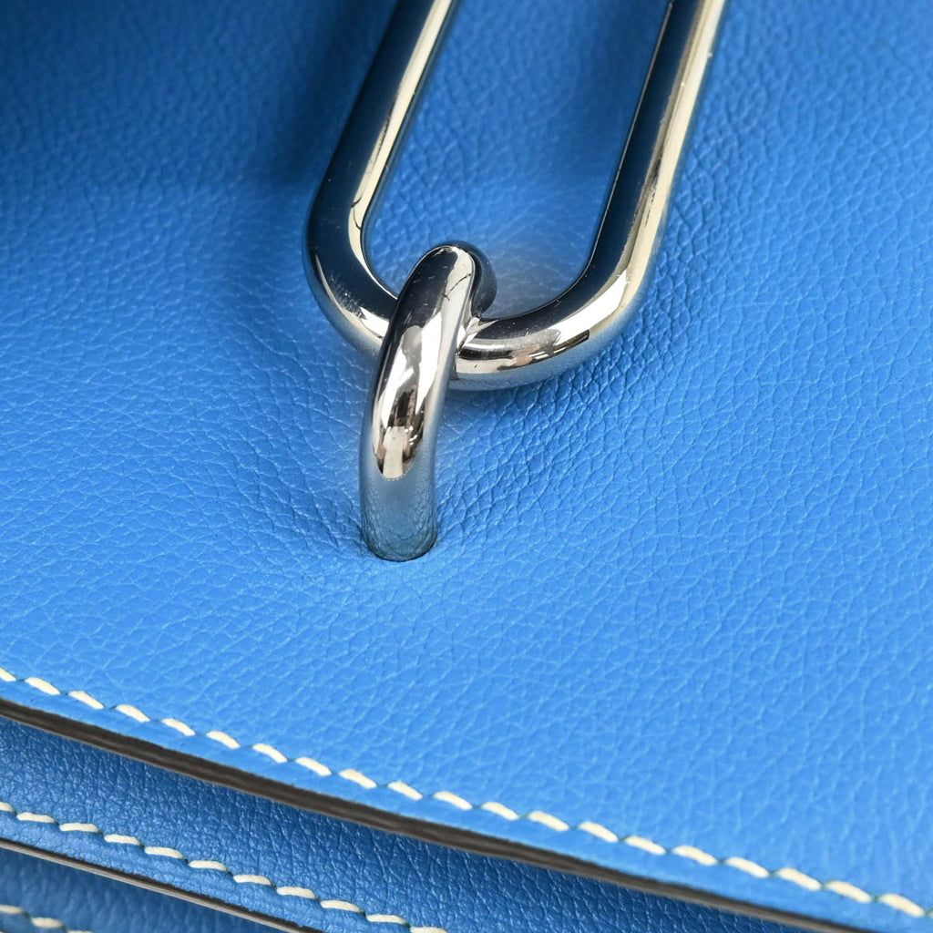 Hermes 2017 Blue Zanzibar Evercolor Roulis 23 Shoulder Bag