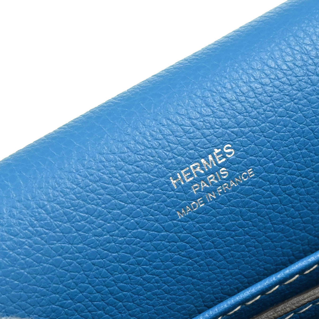 Hermes 2017 Blue Zanzibar Evercolor Roulis 23 Shoulder Bag