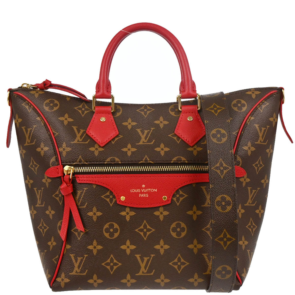 Louis Vuitton 2017 Red Monogram Tournelle PM 2way Tote Bag M44027