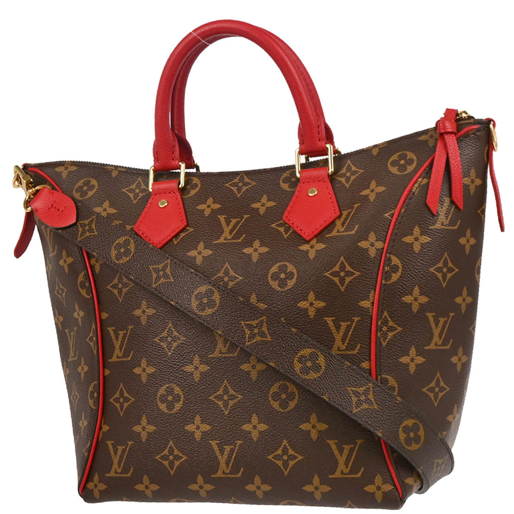 Louis Vuitton 2017 Red Monogram Tournelle PM 2way Tote Bag M44027
