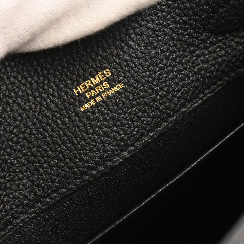 Hermes 2015 Black Togo So Kelly 22 Shoulder Bag