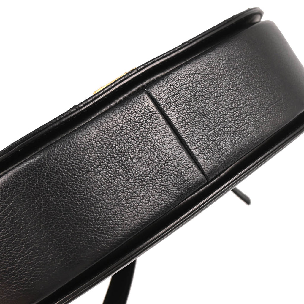 Chanel 2017-2018 Black Calfskin Coco Curve 2way Shoulder Handbag