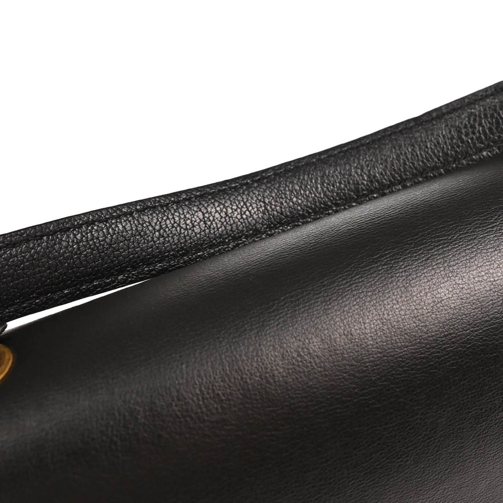 Chanel 2017-2018 Black Calfskin Coco Curve 2way Shoulder Handbag