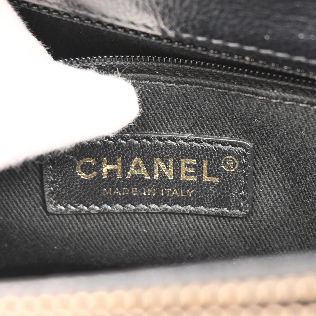 Chanel 2017-2018 Black Calfskin Coco Curve 2way Shoulder Handbag