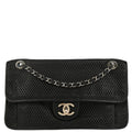 Chanel 2013-2014 Black Perforated Calfskin Up In The Air Shoulder Bag