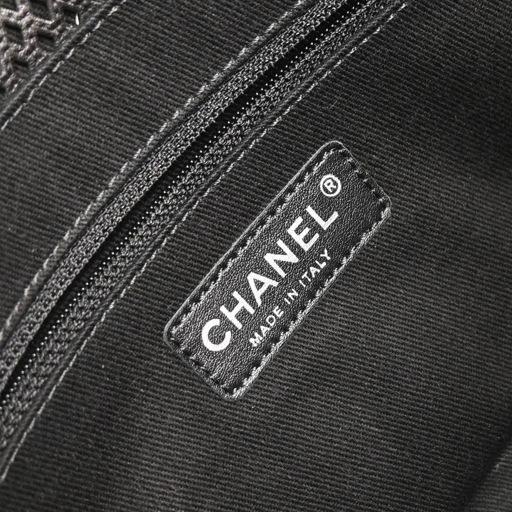Chanel 2013-2014 Black Perforated Calfskin Up In The Air Shoulder Bag