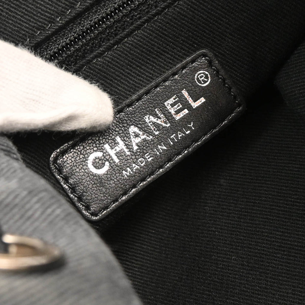 Chanel 2017-2018 Gray Deauville Bucket Backpack
