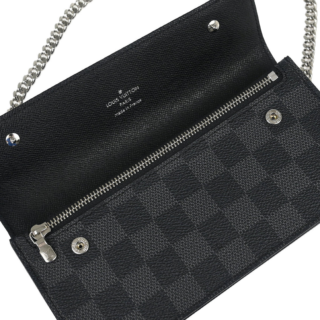 Louis Vuitton 2012 Damier Graphite Portefeuille Accordion Wallet N60023