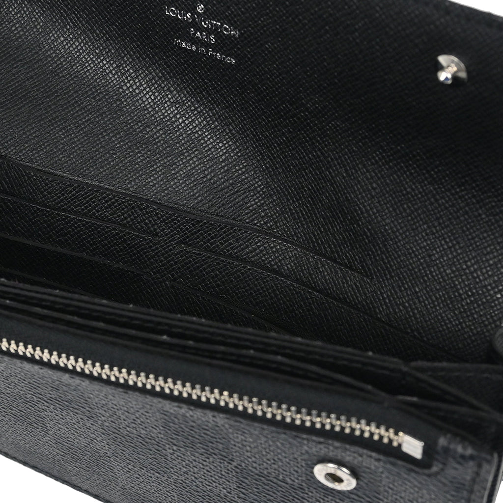 Louis Vuitton 2012 Damier Graphite Portefeuille Accordion Wallet N60023