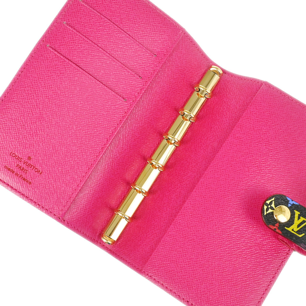 Louis Vuitton 2010 Monogram Multicolor Agenda PM Notebook Cover R21076 Small New