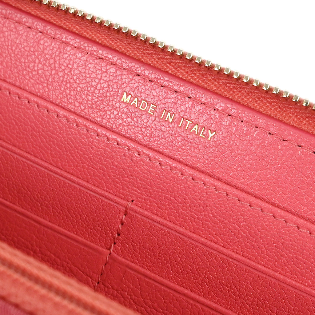 Chanel 2019 Orange Caviar Long Wallet