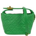 Chanel 2019 Green Lambskin 2way Shoulder Handbag