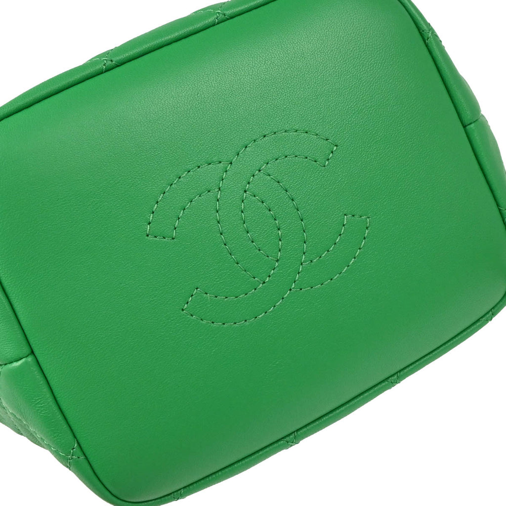Chanel 2019 Green Lambskin 2way Shoulder Handbag