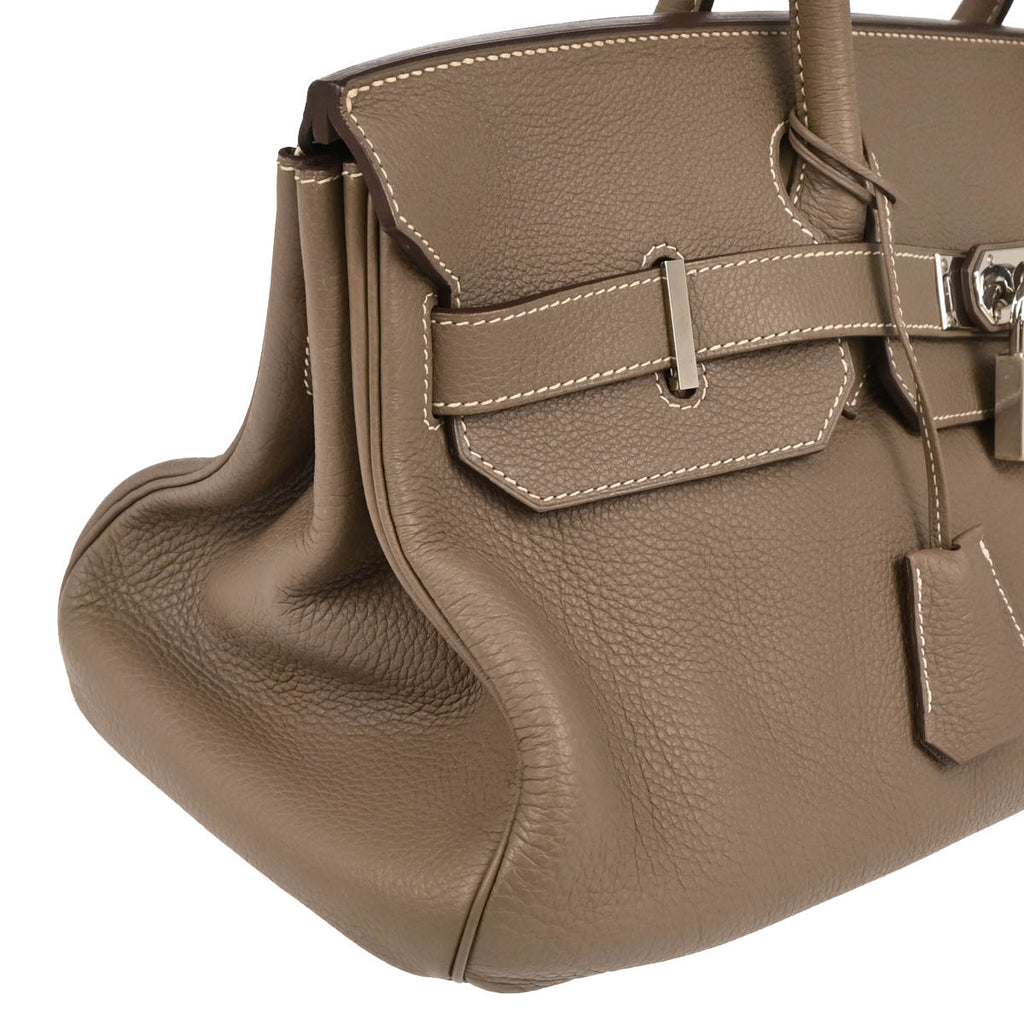 Hermes 2010 Etoupe Clemence JPG Shoulder Birkin