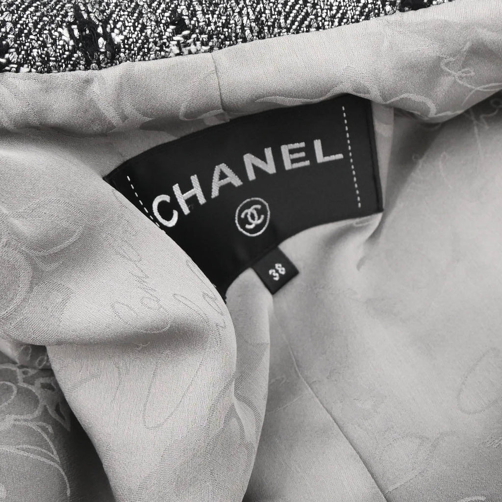 Chanel 2017 Single Breasted Jacket Gray #38