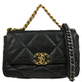 Chanel 2019 Black Calfskin Chanel 19 Dix-neuf 2way Handbag