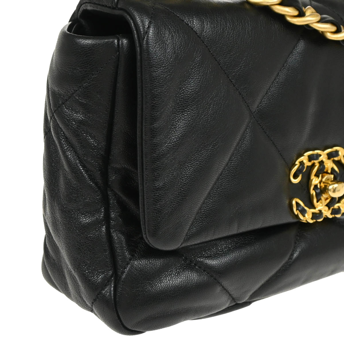 Chanel 2019 Black Calfskin Chanel 19 Dix-neuf 2way Handbag