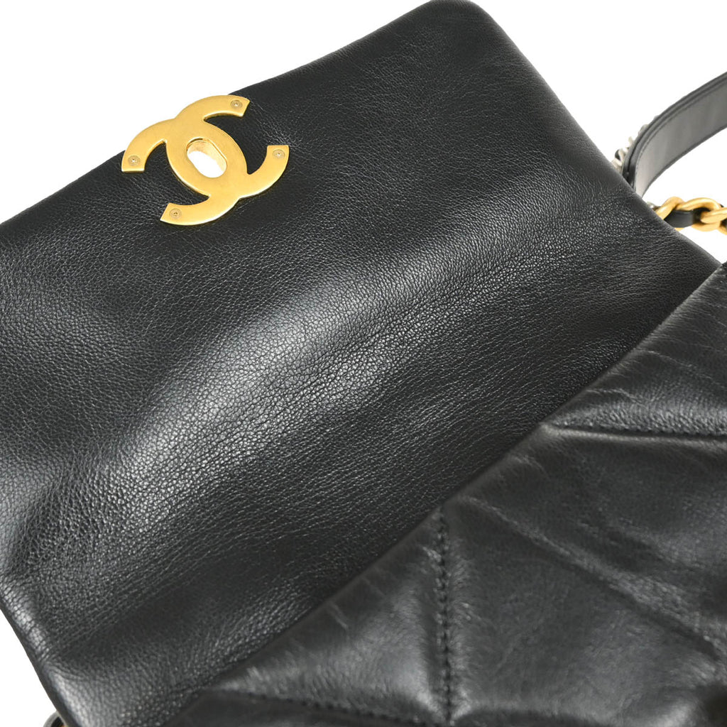 Chanel 2019 Black Calfskin Chanel 19 Dix-neuf 2way Handbag