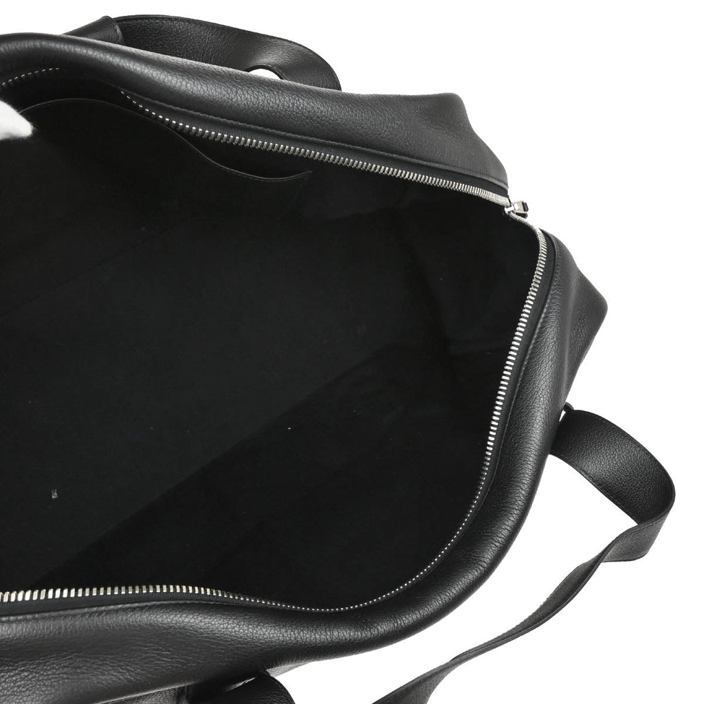 Hermes 2017 Black Taurillon Novillo 50 Arion Travel Handbag