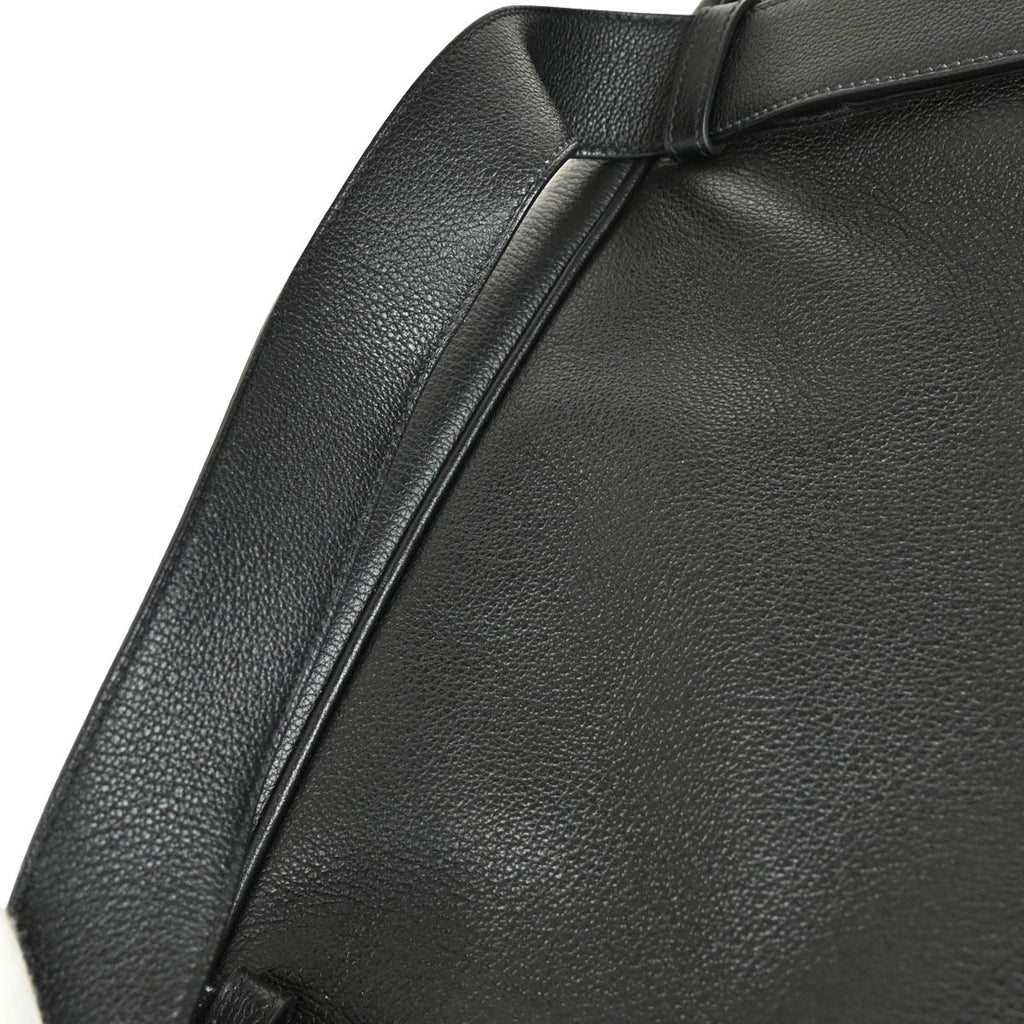 Hermes 2017 Black Taurillon Novillo 50 Arion Travel Handbag