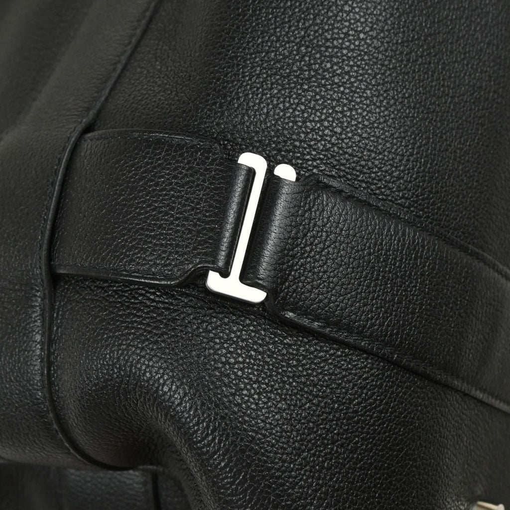 Hermes 2017 Black Taurillon Novillo 50 Arion Travel Handbag
