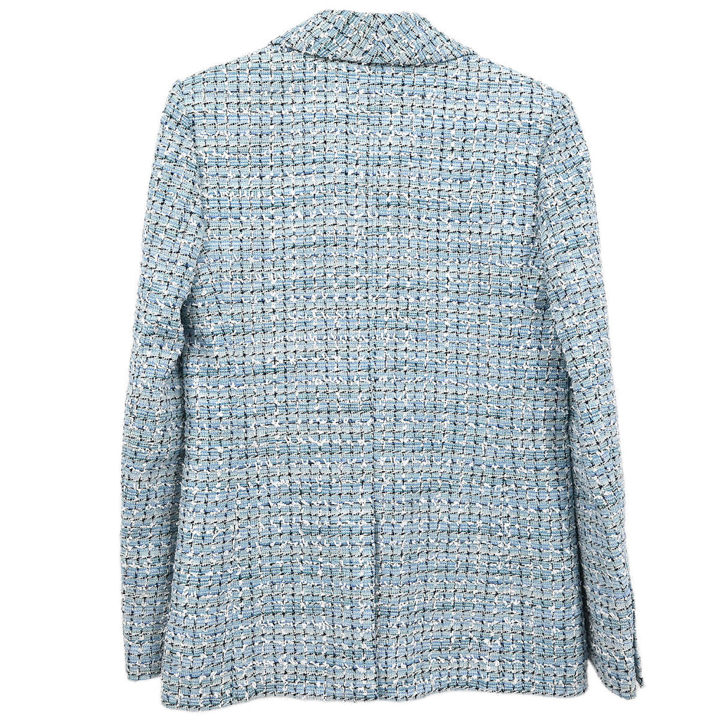 Chanel 2018-2019 Single Breasted Jacket Light Blue #36