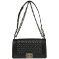 Boy Chanel 2019 Black Calfskin Medium Shoulder Bag