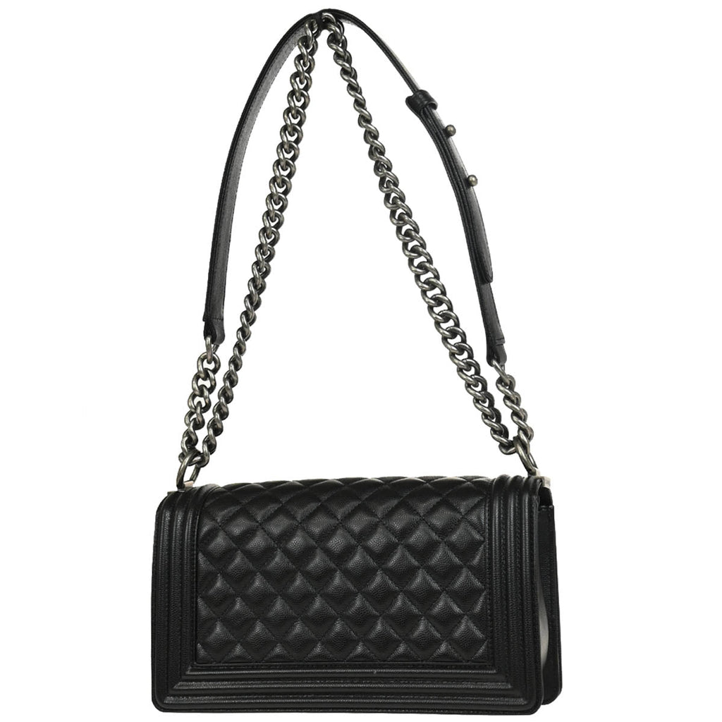 Boy Chanel 2019 Black Calfskin Medium Shoulder Bag