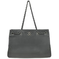 Chanel 2016-2017 Gray Caviar Tote Bag