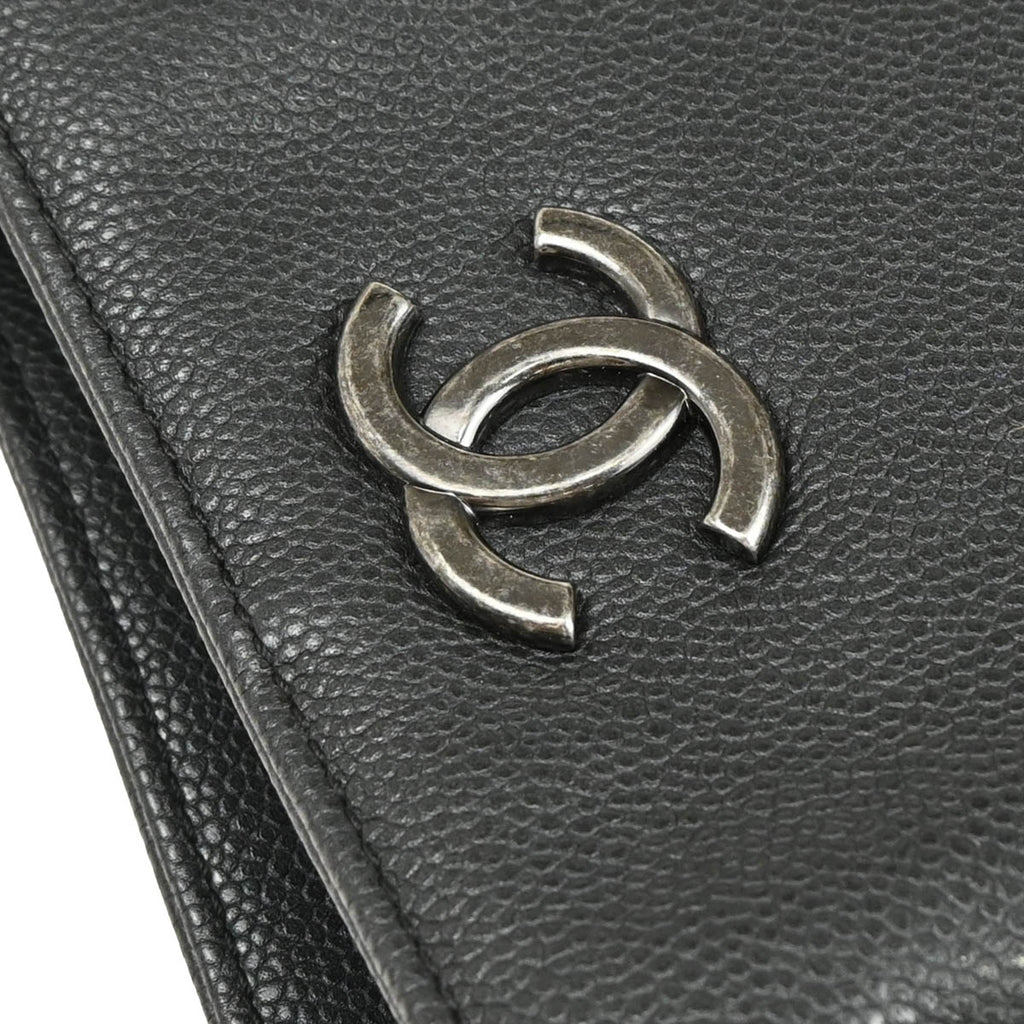 Chanel 2016-2017 Gray Caviar Tote Bag