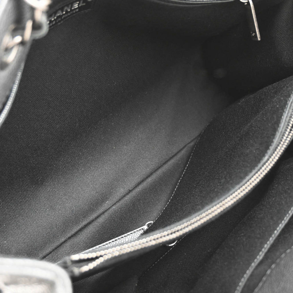 Chanel 2016-2017 Gray Caviar Tote Bag