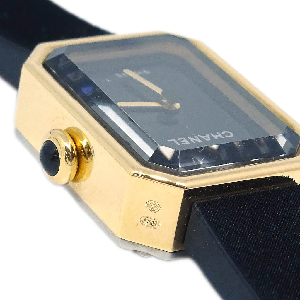 Chanel Premiere H6125 Quartz Watch Black 18KYG